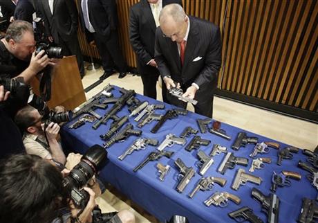 AUTHORITIES: MEN SMUGGLED GUNS TO NYC ON B– USES