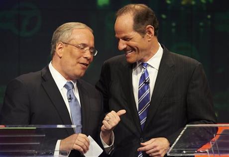 POLL: SPITZER TUMBLES INTO TIE FOR NYC COMPTROLLER