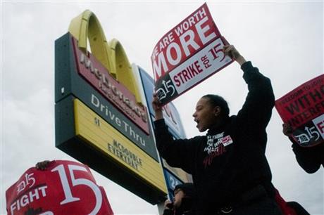 WILL FAST-FOOD PROTESTS SPUR HIGHER MINIMUM WAGE?