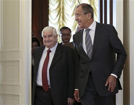 RUSSIA TO PUSH SYRIA TO SURRENDER CHEMICAL WEAPONS