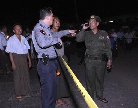 POLICE: SMALL TIME BOMB CA– USED MYANMAR HOTEL BLAST