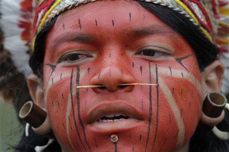 BRAZIL’S INDIGENOUS STAGE PROTESTS TO DEMAND LANDS