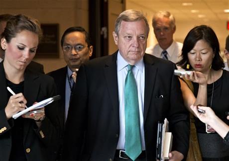 DURBIN REMOVES POST AFTER WHITE HO– USE MISCUE