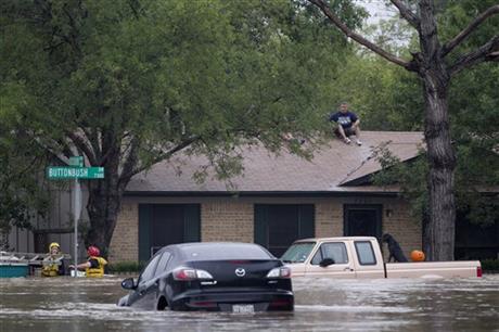 More than foot of rain falls during Texas storms