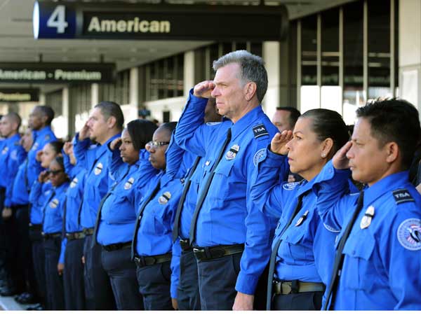 Airports hold silent tribute for slain TSA officer
