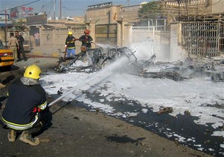 Bomb striking Iraq pilgrims, other attacks kill 9