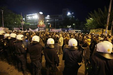 Greek police oust workers from ex-broadcaster