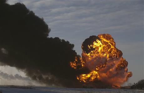 SAFETY QUESTIONS AFTER ND OIL TRAIN DERAILMENT