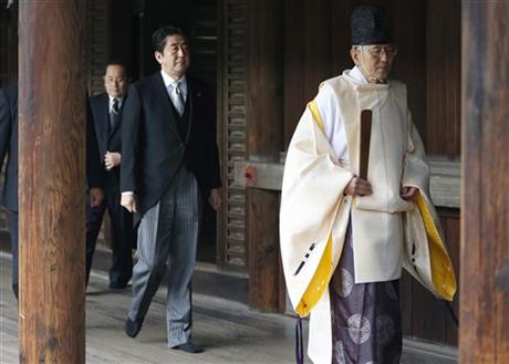 JAPANESE PM VISITS WAR SHRINE, ANGERING NEIGHBORS