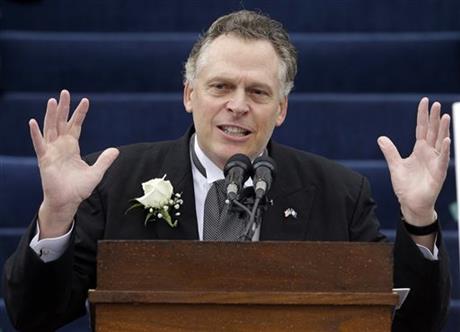 TERRY MCAULIFFE TAKES OATH AS VA.’S 72ND GOVERNOR