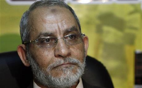EGYPT REFERS BROTHERHOOD LEADER TO A NEW TRIAL