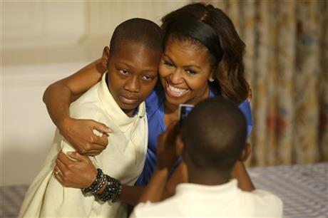 First lady says she’ll fight for lunch standards