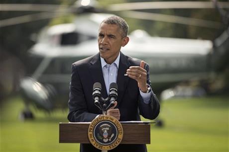 President Barack Obama OFFERS NO TIME LIMIT ON IRAQ MILITARY ACTION