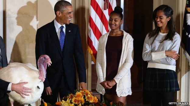 Obama daughters: Malia and Sasha Thanksgiving row apology