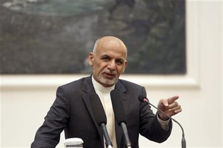 Ashraf Ghani Afghan president to overhaul security