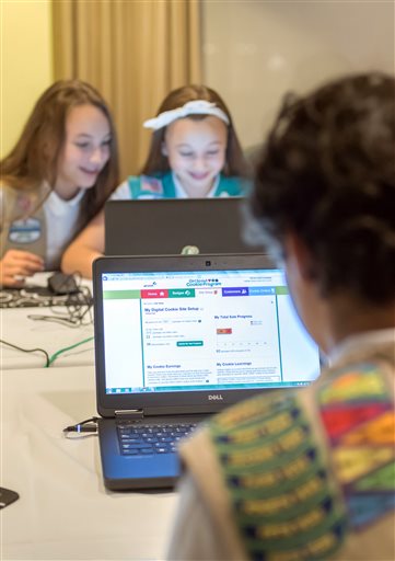 Girls Scouts byting into digital for cookie sales
