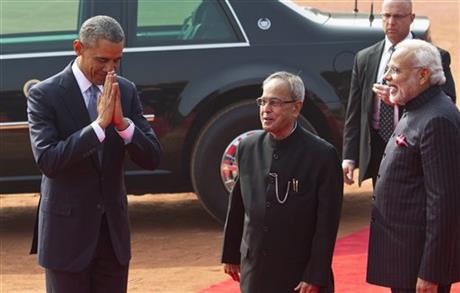 Obama looks to build toward policy breakthroughs with India