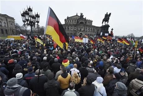 Rally by German anti-Islam group PEGIDA draws smaller crowds