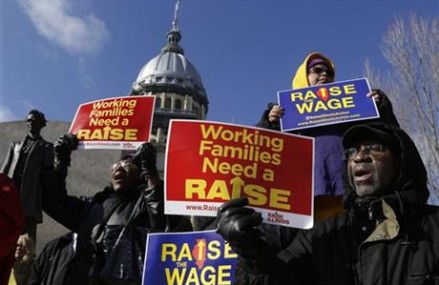 AP-GfK Poll: Most Americans favor a higher minimum wage