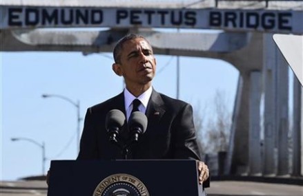 Selma civil rights milestone marked by first black president