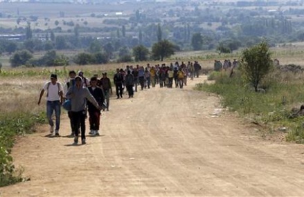 Wave of EU-bound migrants crosses into Serbia