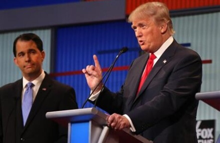 FACT CHECK: GOP candidates veer from the truth in 1st debate