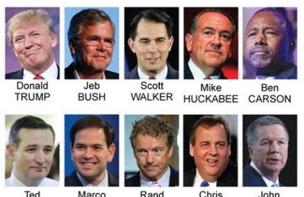 GOP debate lineup: Trump and Bush in, Fiorina and Perry out