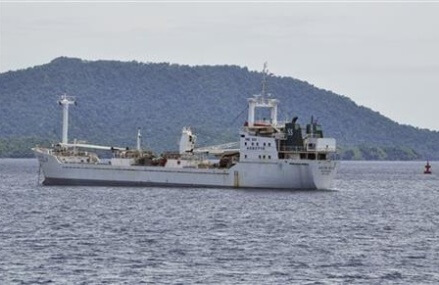 Indonesia navy nabs cargo ship loaded with slave-caught fish