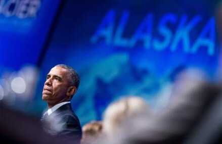 Obama paints doomsday scene of global warming in Alaska