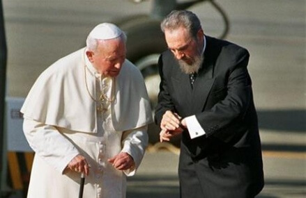 Pope John Paul II arrives in Cuba