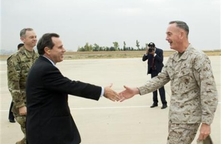 New Joint Chiefs chairman looks over war zone in Iraq