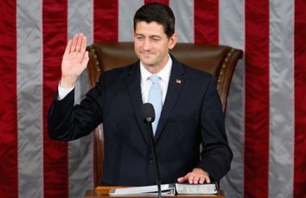House GOP, eager to mend wounds, elects Ryan as new speaker