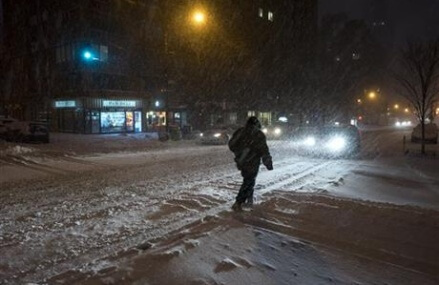 Millions awake to more snow as blizzard barrels to the east