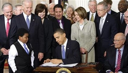 Health insurance gains due to Obama’s law, not economy