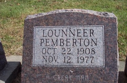 Remembering LOUNNEER PEMBERTON