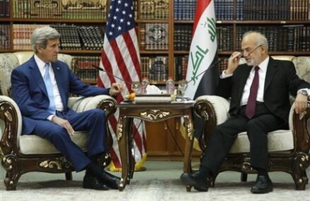 Kerry backs Iraqi leader, no planned increase in US troops