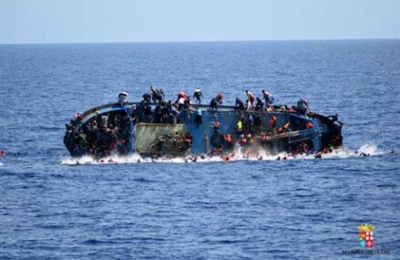 EU: Some 20 bodies spotted as migrant boat sinks off Libya