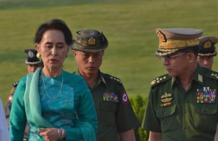 Myanmar leader Suu Kyi makes first official trip, to Laos