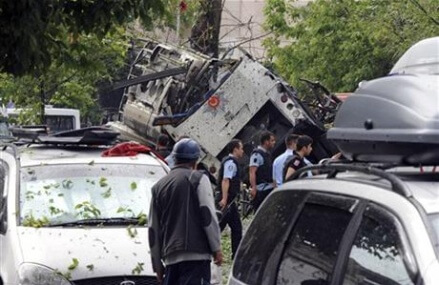 Car bomb attack targeting police kills 11 people in Istanbul