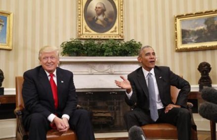 ‘Excellent’ first meeting for Obama, Trump
