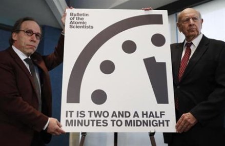 Scientists move Doomsday Clock 30 seconds closer to midnight